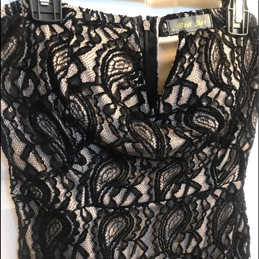 Lace evening dress
